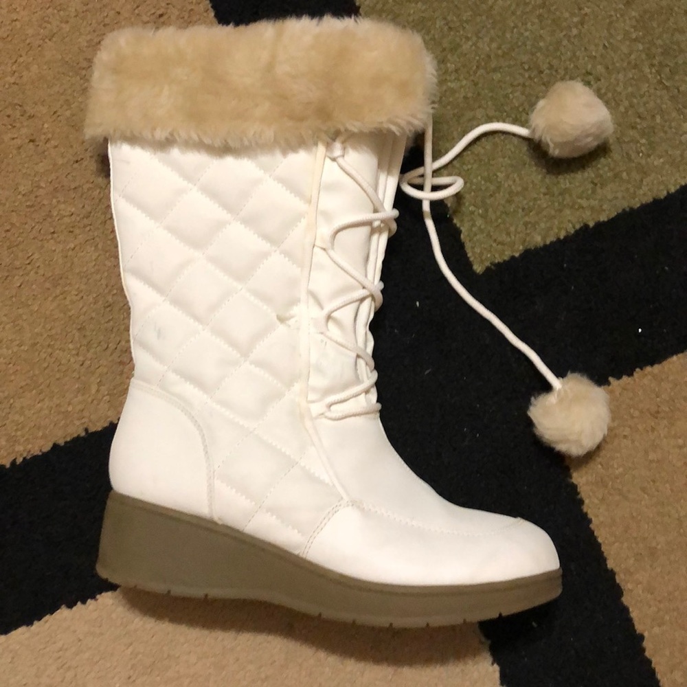 White Winter Boots